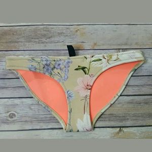 Triangl Floral Neoprene Bikini Bottoms XS